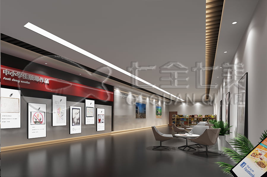 禁毒教育基地建設(shè)公司，數(shù)字化禁毒防艾示范基地，毒品預(yù)防教育展廳