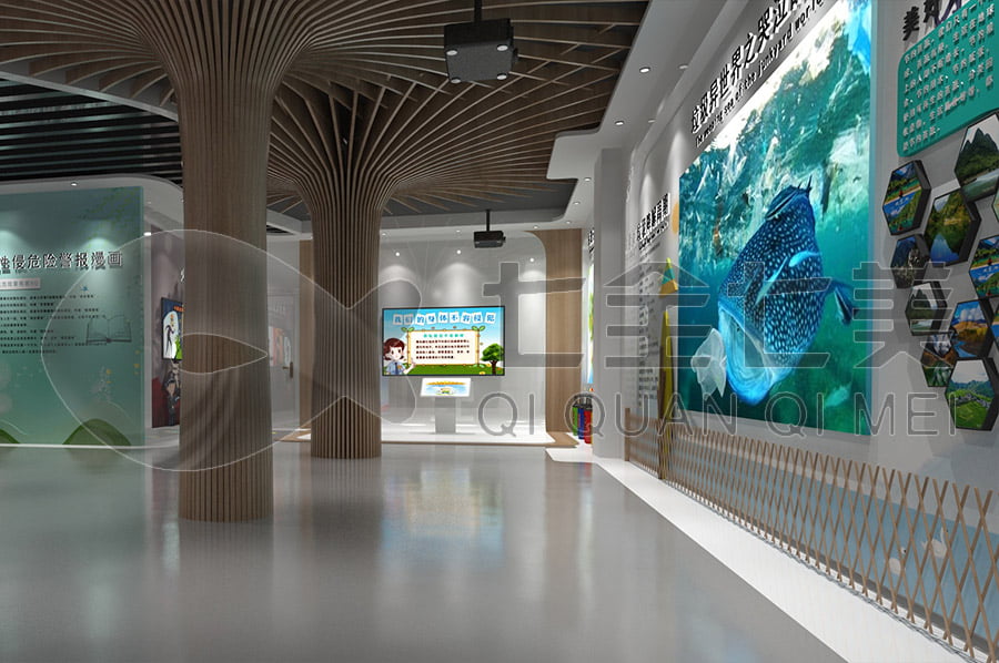 環(huán)?？破照褂[館施工,智慧垃圾分類教育展覽館施工,智慧垃圾分類科普展廳策劃