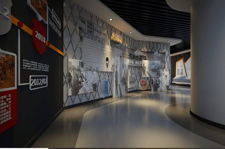 國防館建設(shè),中學(xué)國防教育展覽館施工圖效果圖,全民國防基地設(shè)備效果圖