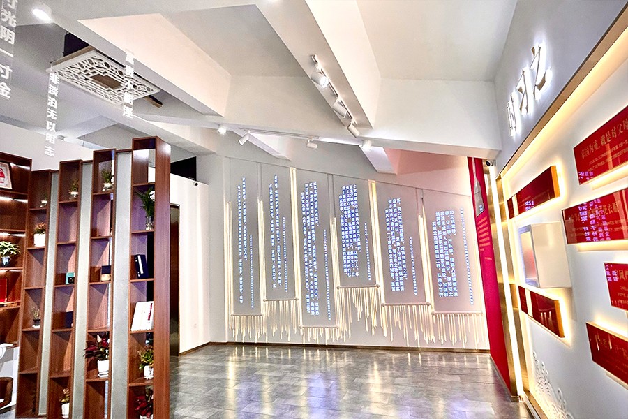 家風家訓陳列館效果圖,社區(qū)家風家訓博物館方案,紅色家風家訓館施工圖